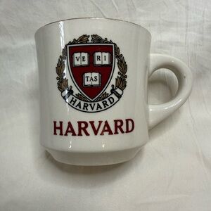 Harvard White Ceramic Mug